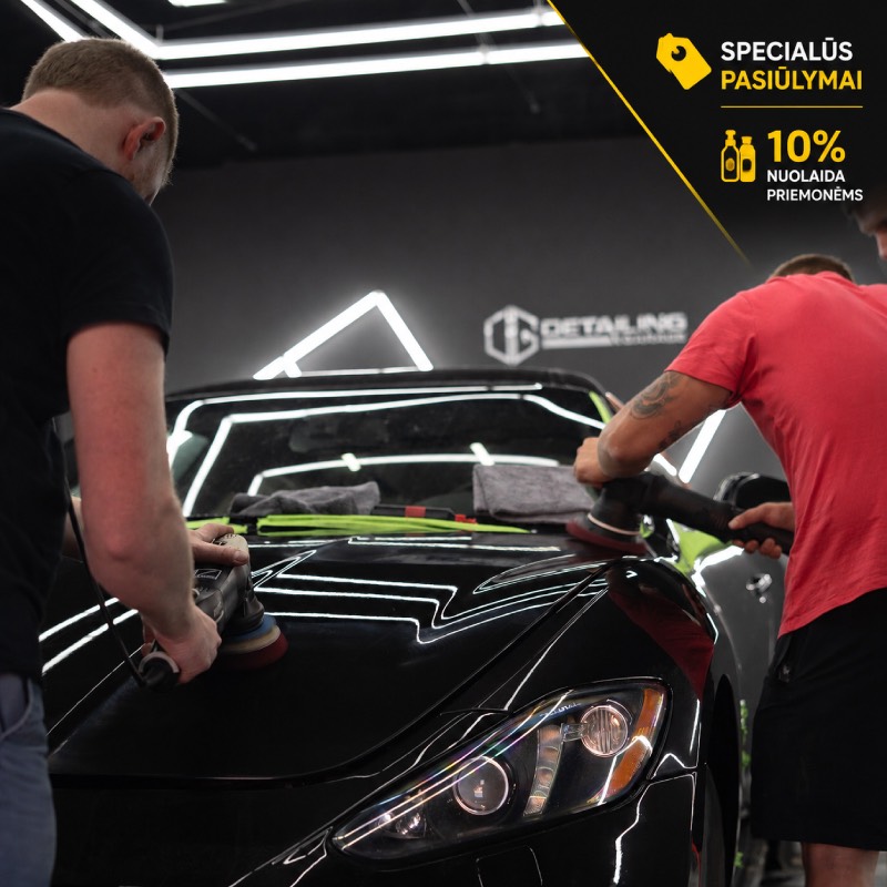 Automobilio poliravimas, keramikinės dangos ir 10 % nuolaida priemonėms per Naujiratai.lt